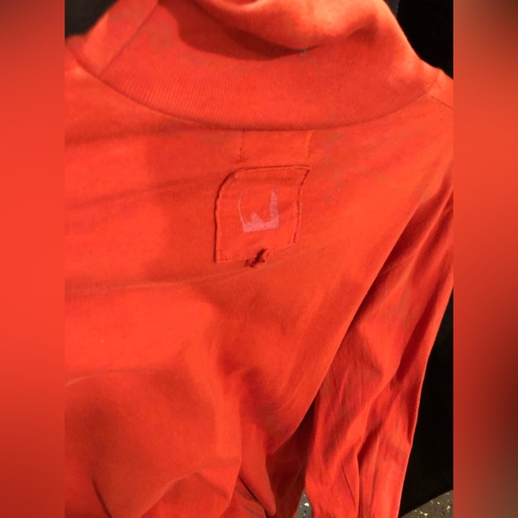 Burnt Orange Turtle Neck Colombian plate Med sweater - Picture 5 of 10